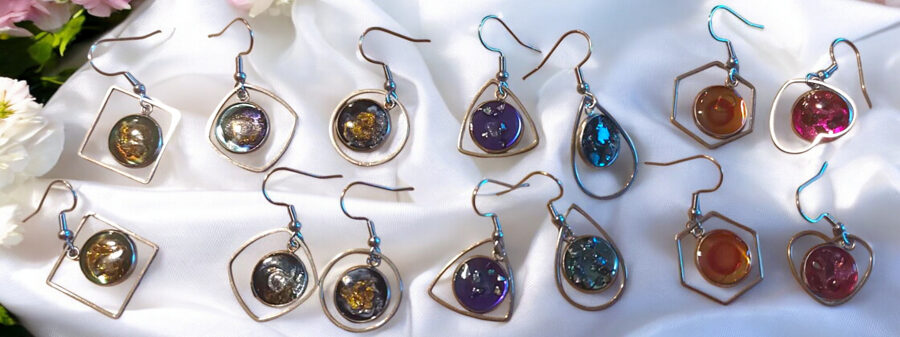 Boucles d'oreilles cabochon