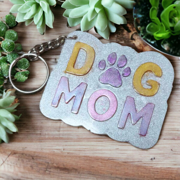 porte clé "Dog Mom"